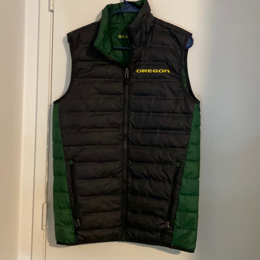 Sz M Columbia Oregon Ducks Puffer Vest